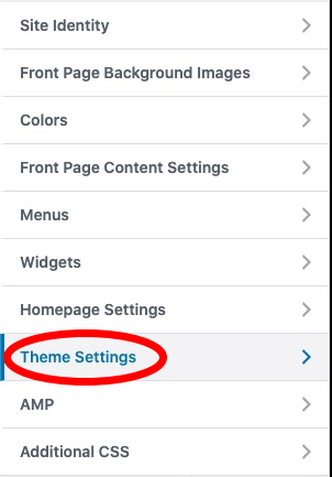 theme settings