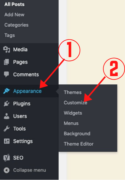 wordpress customize