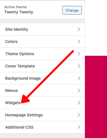 wordpress widgets