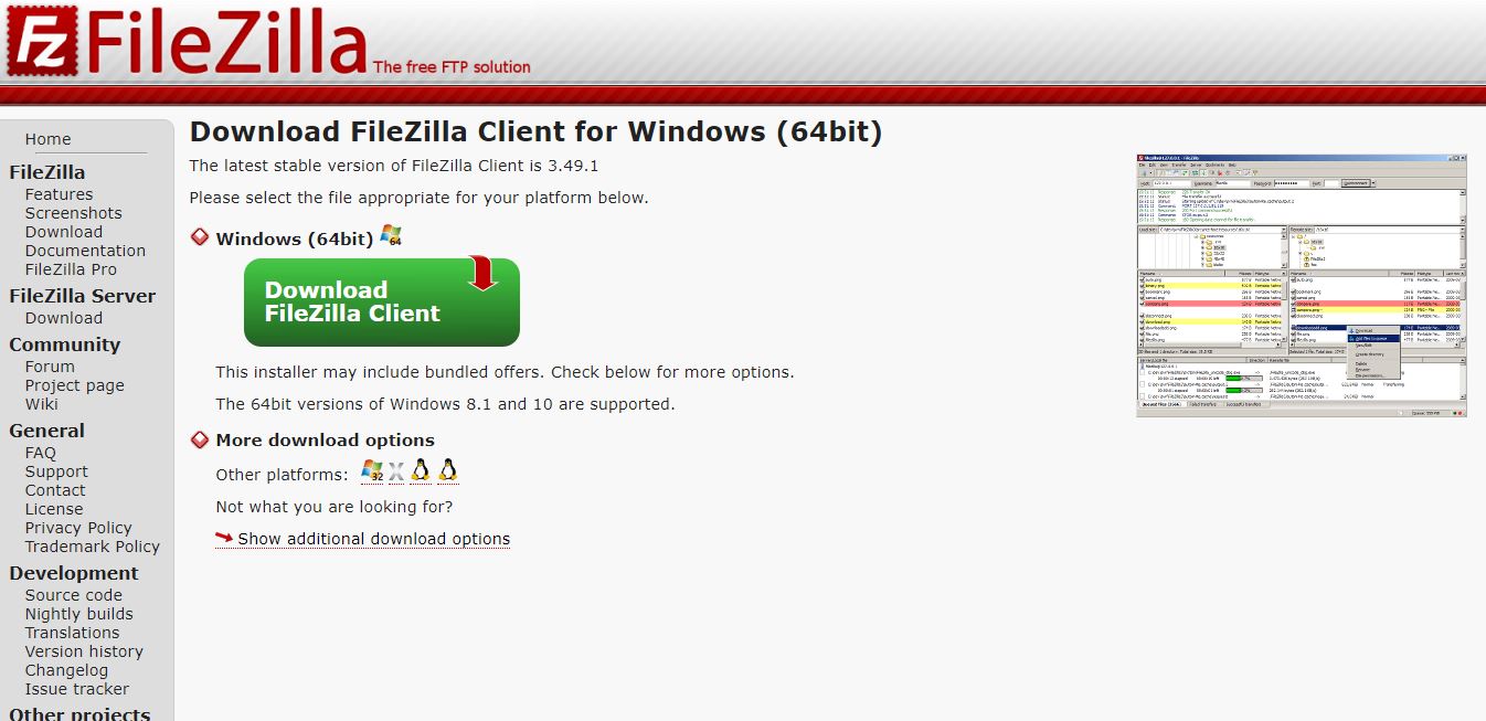 filezilla