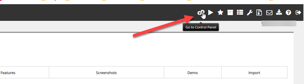 go back to cpanel
