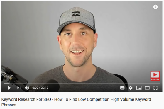 Keyword Research For SEO Video