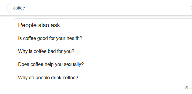 People also ask on Google