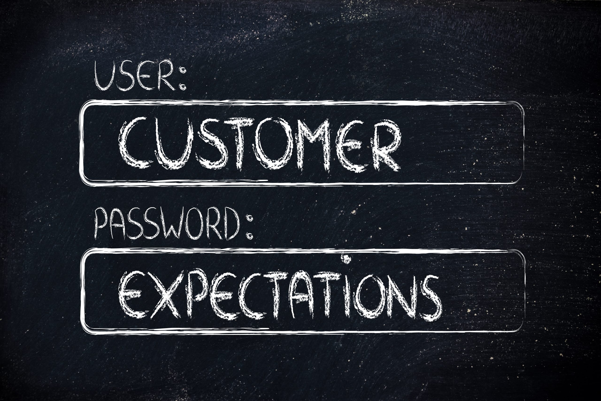 User - Customer, Password - Expectations