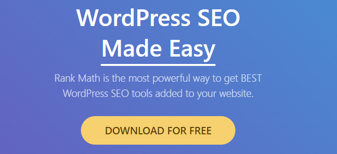 rank math for wordpress