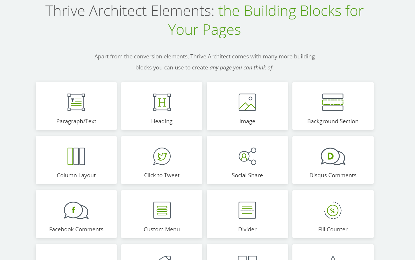 Thrive Architect Elements